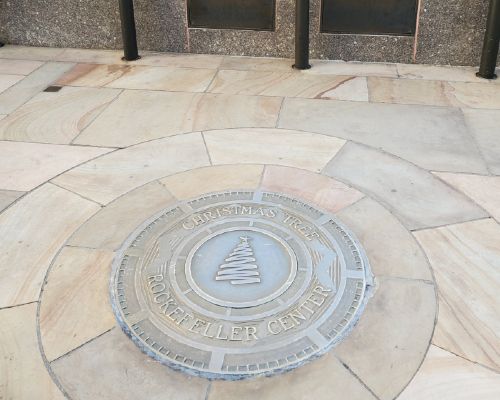 Rockefeller Tree plaque